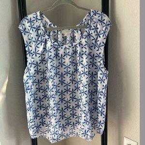 Loft Outlet Blue and White Blouse